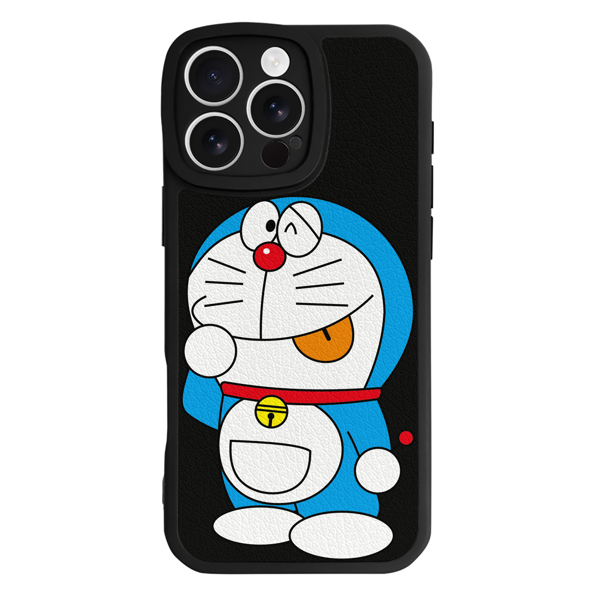 （画像用） ドラえもん Doraemon 【iPhone 16シリーズ対応】シリコンスマホケース（レザー調） 材質：シリコン